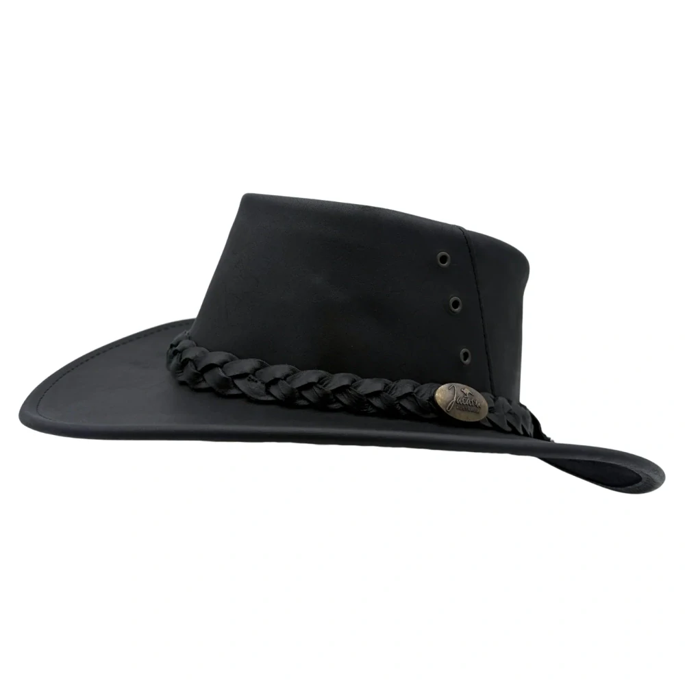 Jacaru Capricorn Black australský kožený klobouk