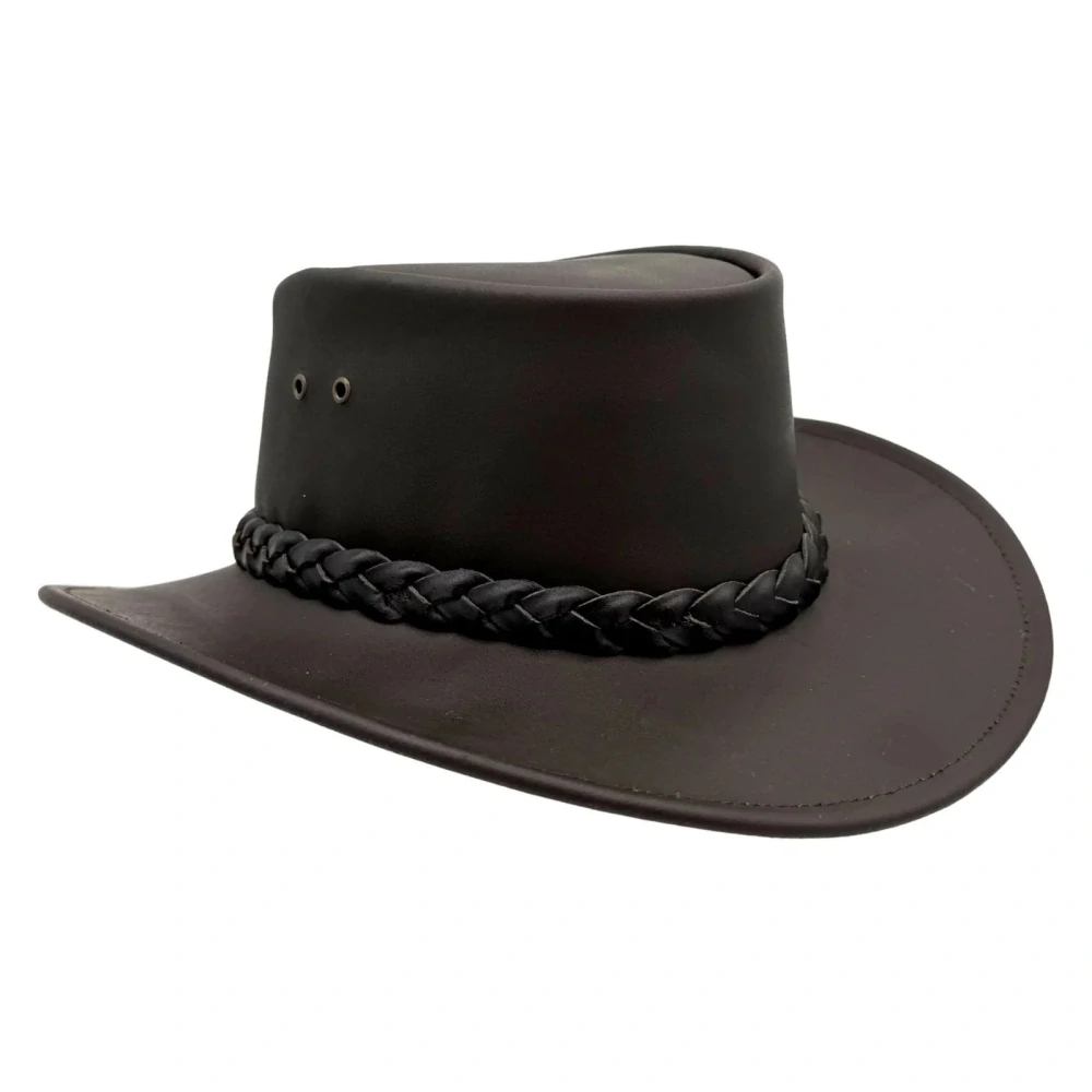 Jacaru Buffalo Brown australský kožený klobouk
