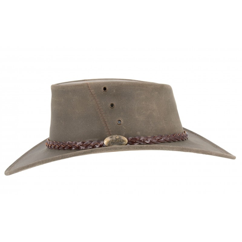Jacaru Magpie Moss australský kožený klobouk