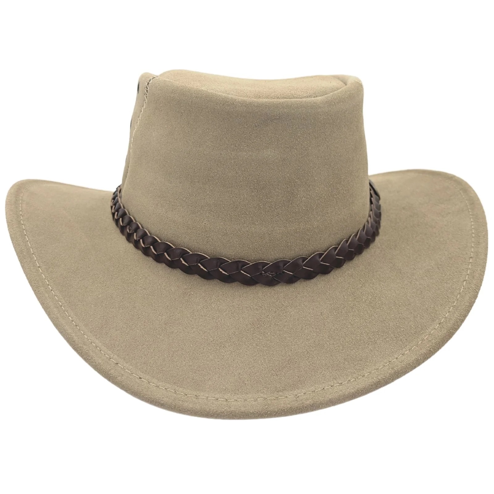 Jacaru Kookaburra Sand australský kožený klobouk