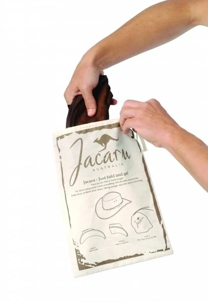 Jacaru Roo Squashy Stonewash australský kožený klobouk