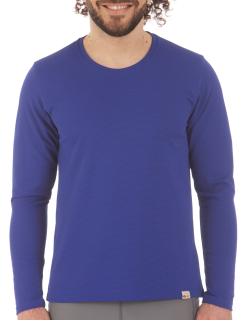 Pánské UV tričko iQ Company Wave LS modré
