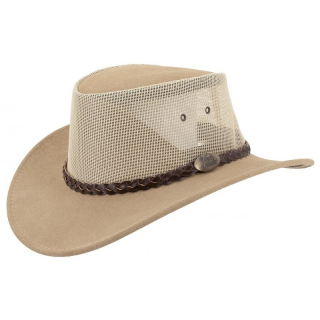 Jacaru Summer Breeze Sand australský kožený klobouk