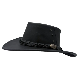 Jacaru Capricorn Black australský kožený klobouk