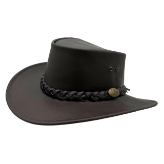 Jacaru Buffalo Brown australský kožený klobouk
